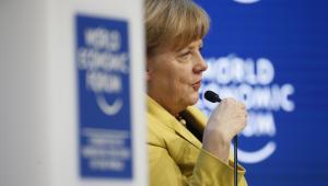 Angela Merkel podczas Forum Ekonomicznego w Davos, Szwajcaria