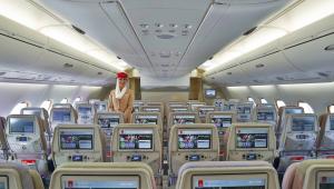 A380 linii Emirates - klasa ekonomiczna