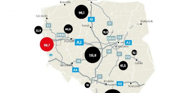 Najbardziej dochodowe odcinki autostrad w Polsce